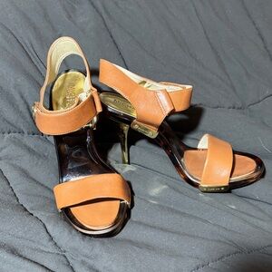 Michael Kors Brown Heeled Sandals